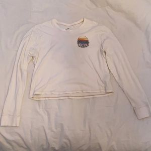 Cropped Long Sleeve Hollister T-Shirt; S; Lightly Worn, Great Condition